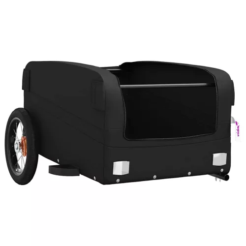 Fekete vas kerékpár-utánfutó 30 kg