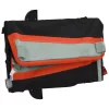 Fekete-narancssárga vas kerékpár-utánfutó 30 kg