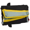 Fekete-sárga vas kerékpár-utánfutó 45 kg