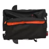 Fekete-narancssárga vas kerékpár-utánfutó 30 kg