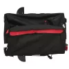 Fekete-piros vas kerékpár-utánfutó 30 kg