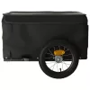 Fekete vas kerékpár-utánfutó 30 kg