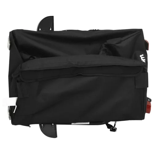Fekete vas kerékpár-utánfutó 30 kg