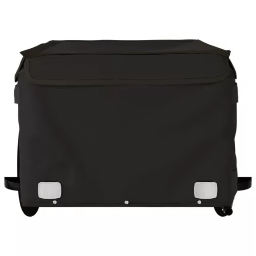 Fekete vas kerékpár-utánfutó 45 kg