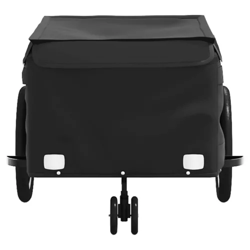 Fekete vas kerékpár-utánfutó 45 kg