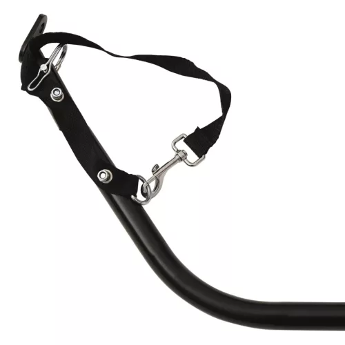 Fekete-narancssárga vas kerékpár-utánfutó 45 kg