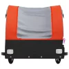 Fekete-narancssárga vas kerékpár-utánfutó 30 kg