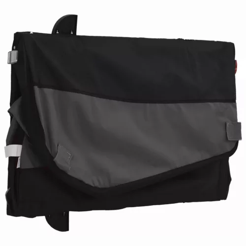 Fekete vas kerékpár-utánfutó 30 kg