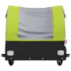 Fekete-zöld vas kerékpár-utánfutó 30 kg