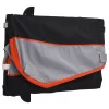 Fekete-narancssárga vas kerékpár-utánfutó 45 kg