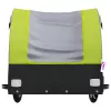 Fekete-zöld vas kerékpár-utánfutó 45 kg