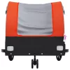 Fekete-narancssárga vas kerékpár-utánfutó 30 kg