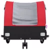 Fekete-piros vas kerékpár-utánfutó 30 kg