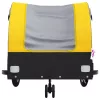 Fekete-sárga vas kerékpár-utánfutó 30 kg