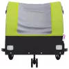 Fekete-zöld vas kerékpár-utánfutó 30 kg