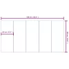 Világosszürke poliészter geotextília medencealátét 550 x 280 cm