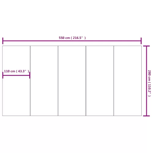 Világosszürke poliészter geotextília medencealátét 550 x 280 cm