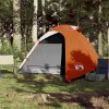 3 személyes narancssárga vízálló kupolás kempingsátor