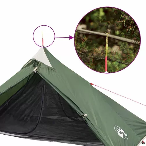 1 személyes zöld vízálló tipi függő sátor