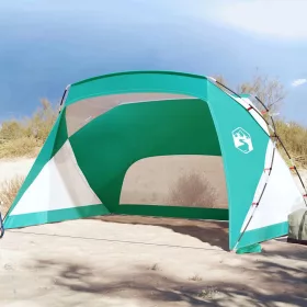   Tengerzöld 185T poliészter strandsátor 274 x 178 x 170/148 cm