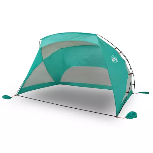Tengerzöld 185T poliészter strandsátor 274 x 178 x 170/148 cm