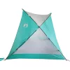 Tengerzöld 185T poliészter strandsátor 274 x 178 x 170/148 cm