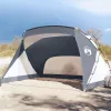 Szürke 185T poliészter strandsátor 274 x 178 x 170/148 cm