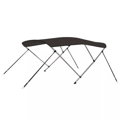 Fekete háromágú bimini tető 183 x 160 x 137 cm