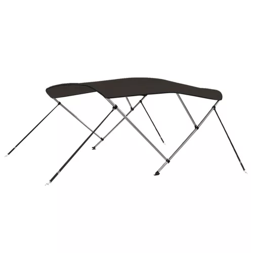 Fekete háromágú bimini tető 183 x 196 x 137 cm