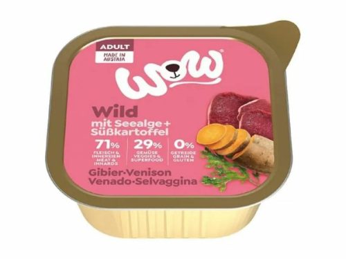 WOW Dog Alutálka Adult Vad 150g