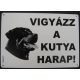 Kutya Harap Tábla Fém A/5 (többféle)