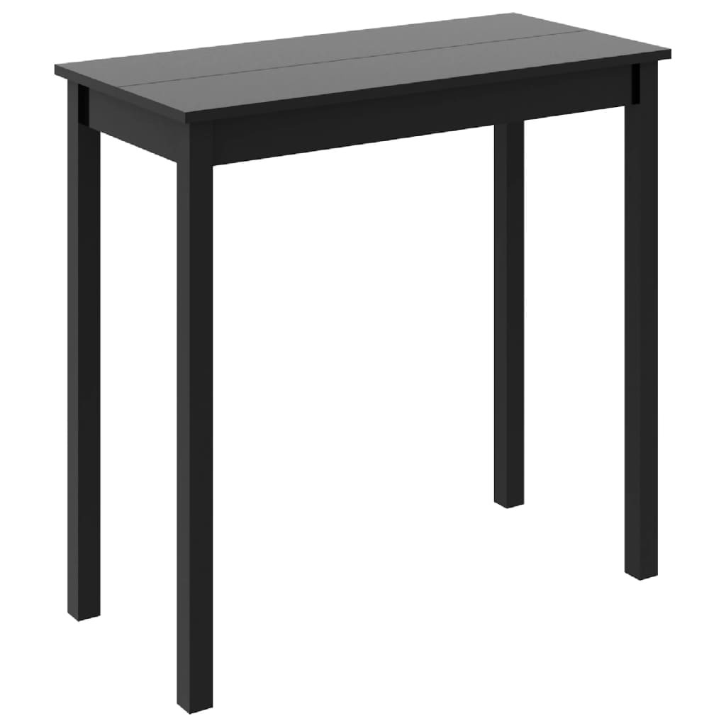 Fekete MDF bárasztal 115 x 55 x 107 cm