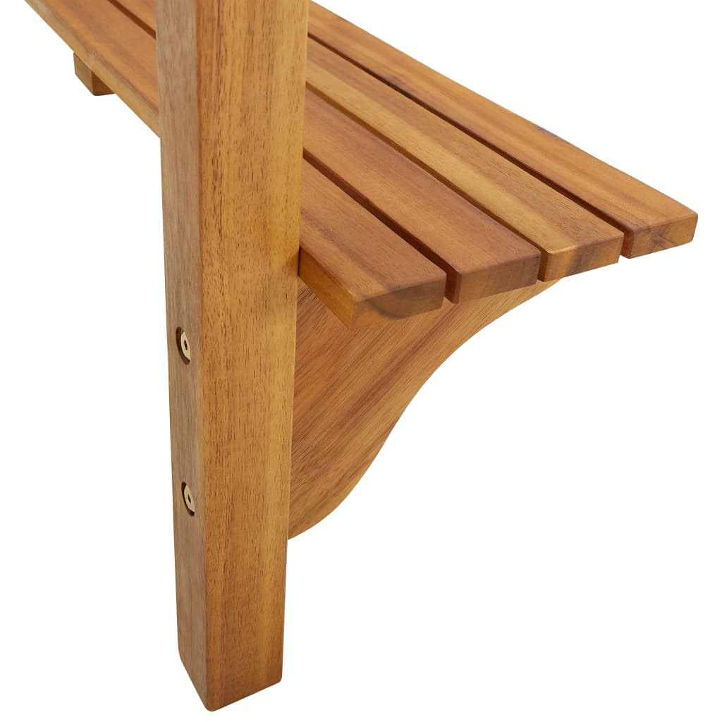 Tömör akácfa erkély bárasztal 90 x 37 x 122,5 cm