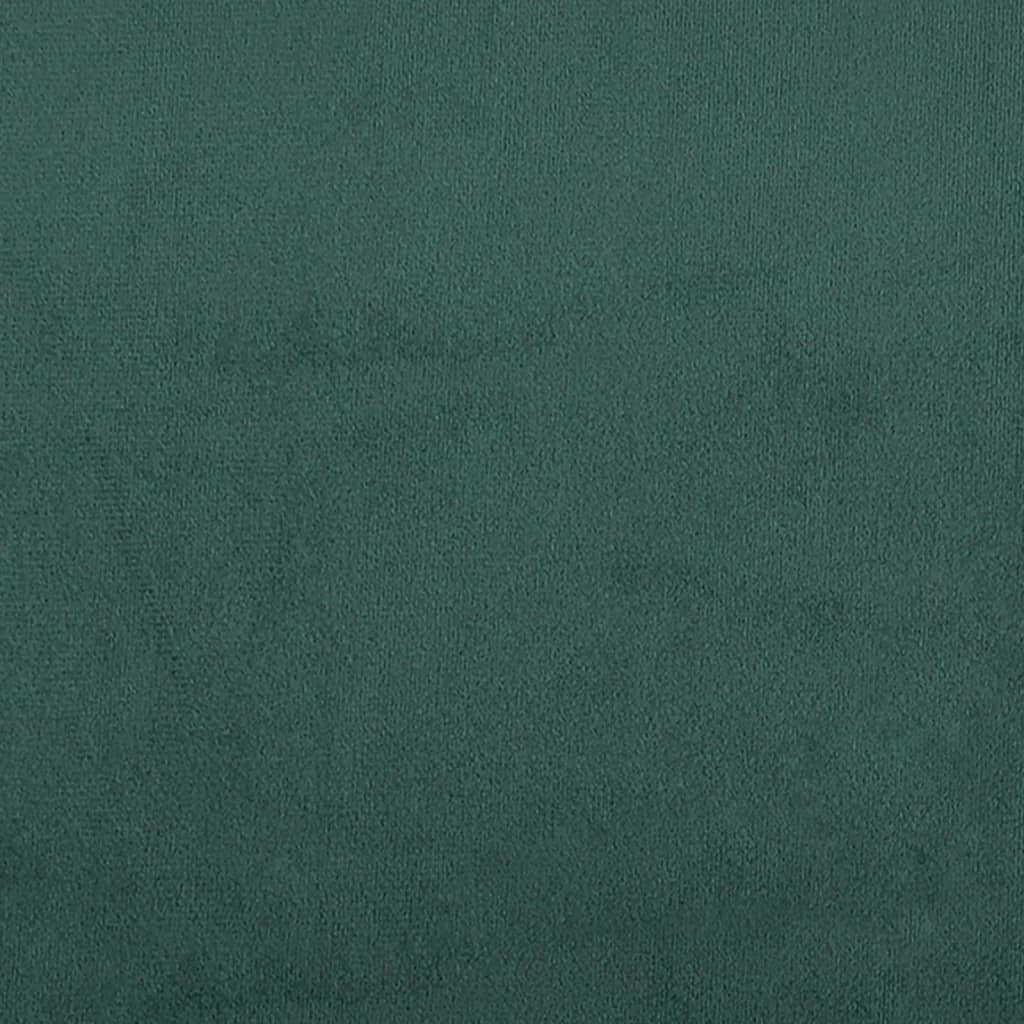 4 részes sötétzöld bársony ülőgarnitúra párnákkal