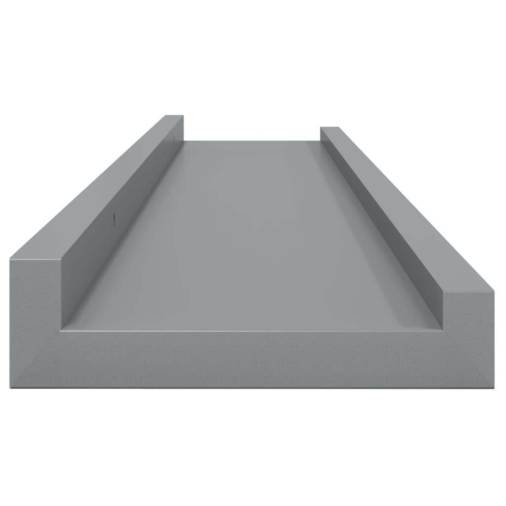 4 db szürke fali polc 80 x 9 x 3 cm