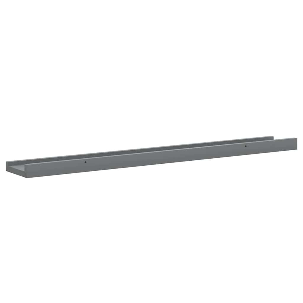 4 db szürke fali polc 80 x 9 x 3 cm