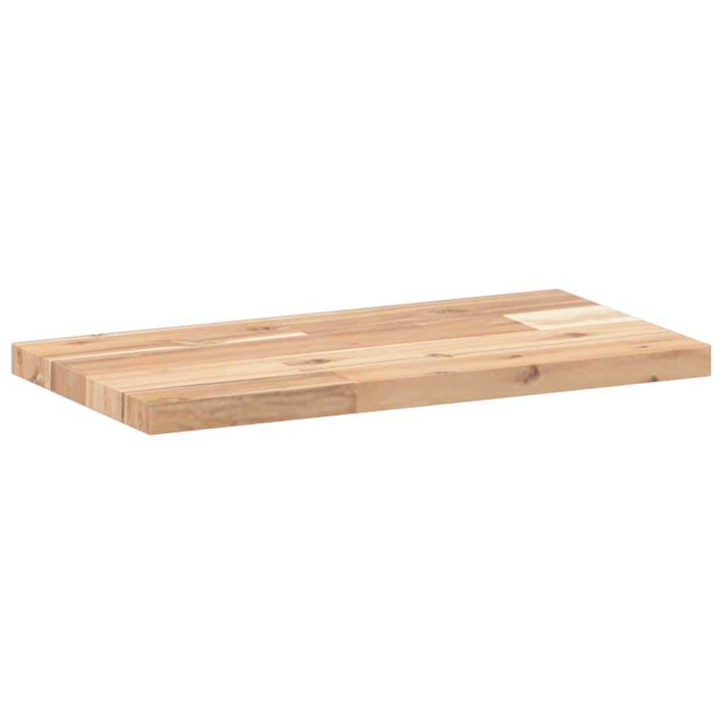 2 db kezeletlen tömör akácfa függőpolc 60 x 20 x 2 cm