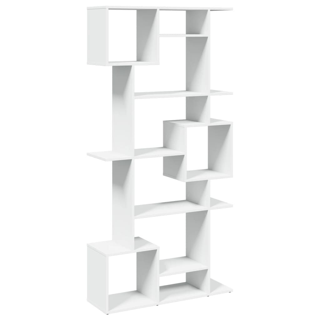 Fehér szerelt fa könyvszekrény 92 x 29 x 188 cm