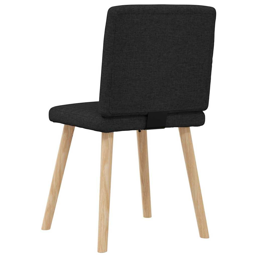 4 db fekete szövet étkezőszék