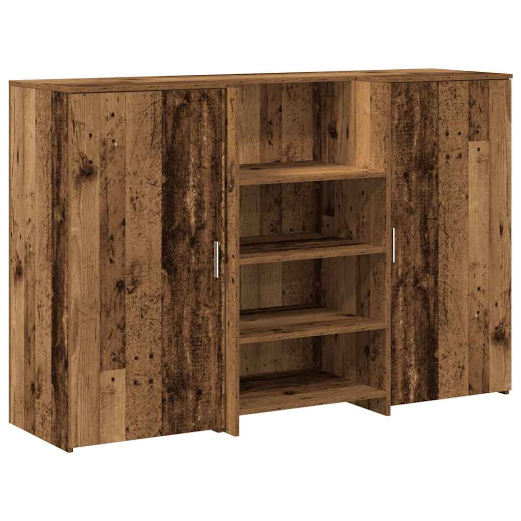 Recepciós pult antik fa 155x50x103,5 cm szerelt fa