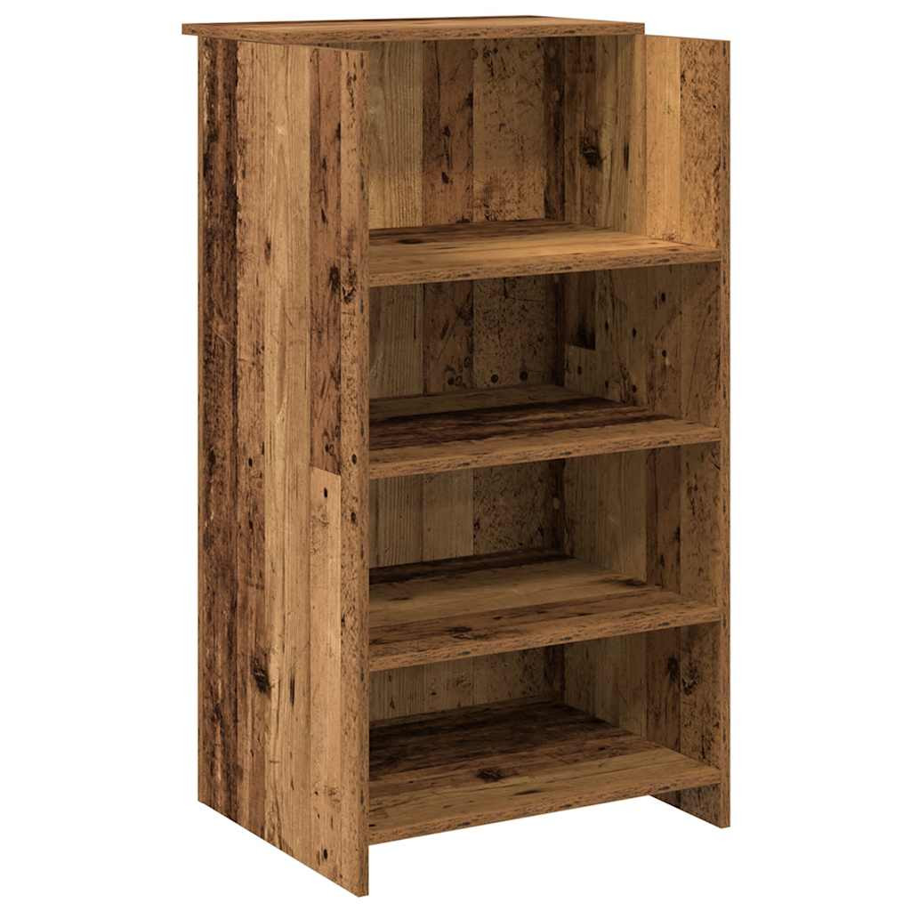 Recepciós pult antik fa 155x50x103,5 cm szerelt fa