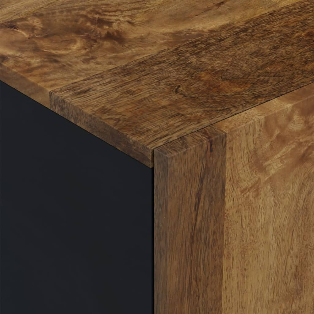 Tömör mangó- és szerelt fa TV-szekrény 80 x 33 x 46 cm