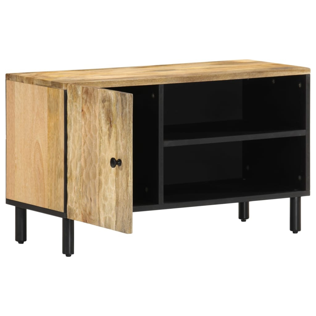 Tömör mangófa TV-szekrény 80 x 31 x 46 cm