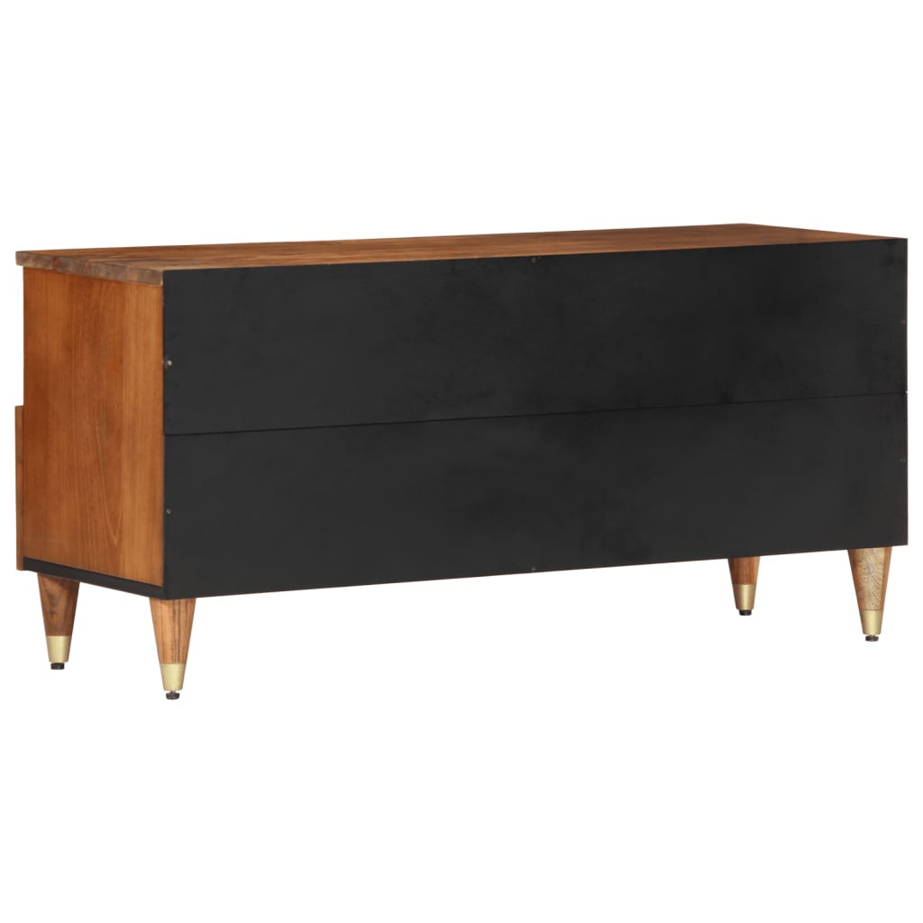 Tömör mangófa TV-szekrény 100 x 33 x 46 cm