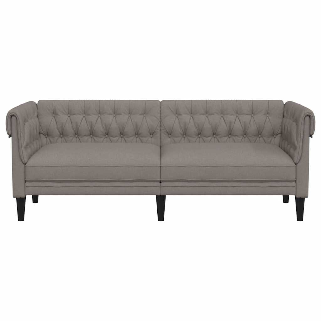 Tópszínű 3 személyes szövet Chesterfield kanapé Tópszínű 3 személyes szövet Chesterfield kanapé