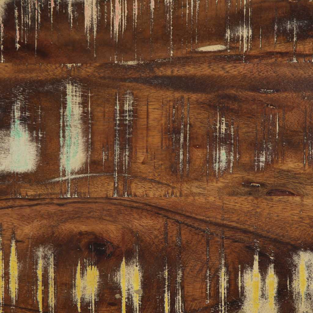 Tömör újrahasznosított fa ruhatartó állvány 80x40x190 cm
