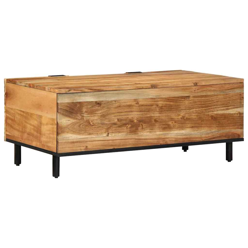 Dohányzóasztal Barna 100 x 54 x 40 cm tömör akácfa