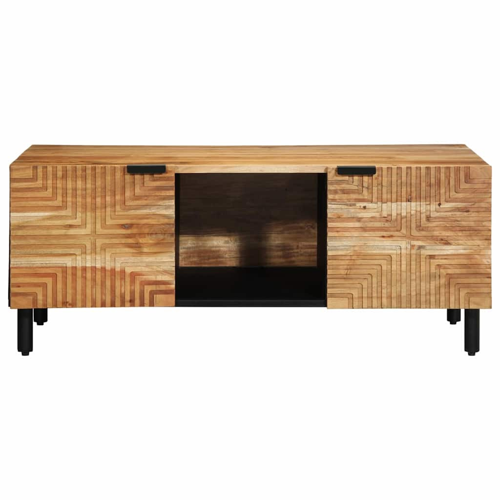 Dohányzóasztal Barna 100 x 54 x 40 cm tömör akácfa
