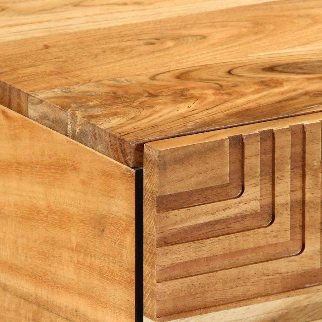 Dohányzóasztal Barna 100 x 54 x 40 cm tömör akácfa