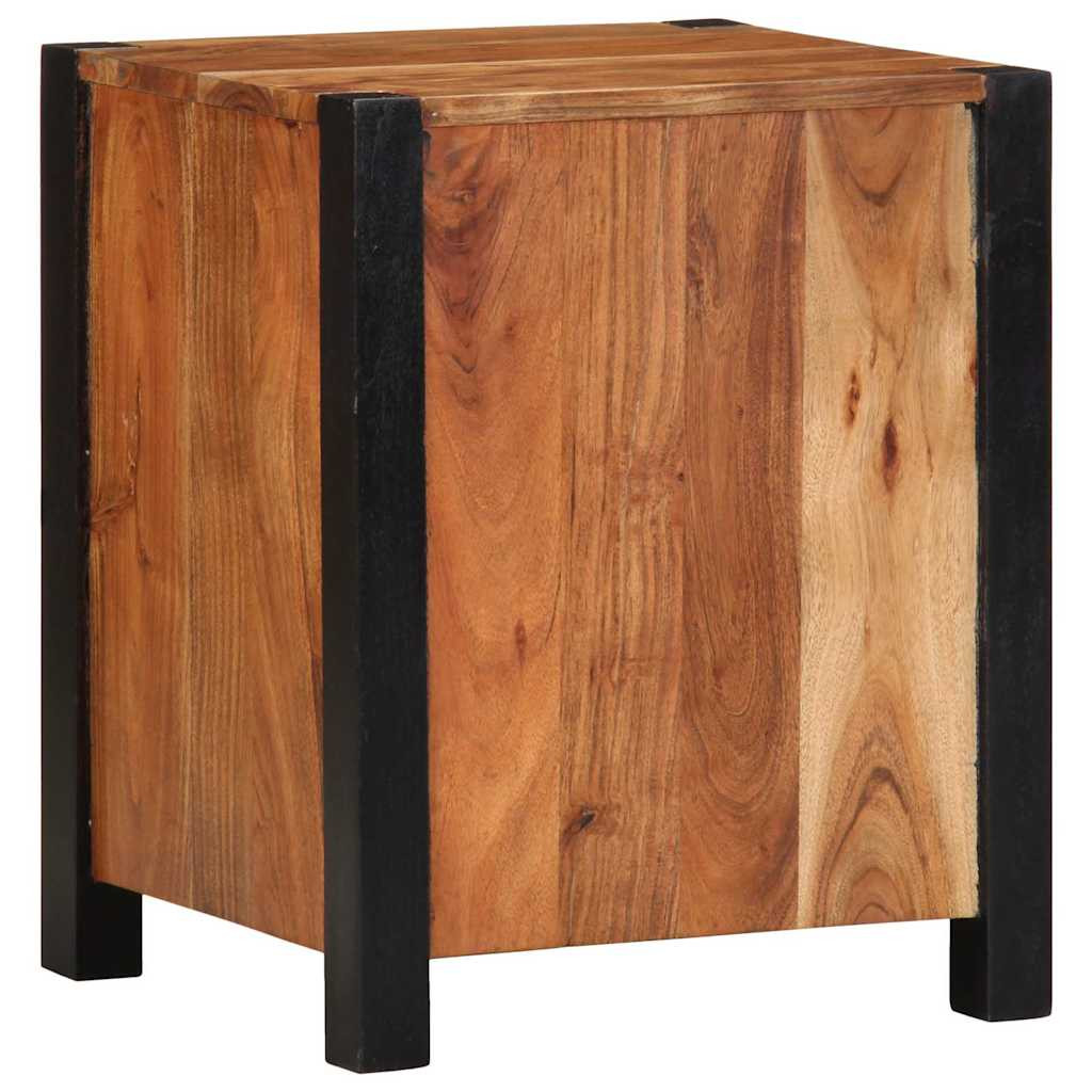 Éjjeliszekrény fiókkal Barna 40 x 35 x 50 cm tömör akácfa Éjjeliszekrény fiókkal Barna 40 x 35 x 50 cm tömör akácfa